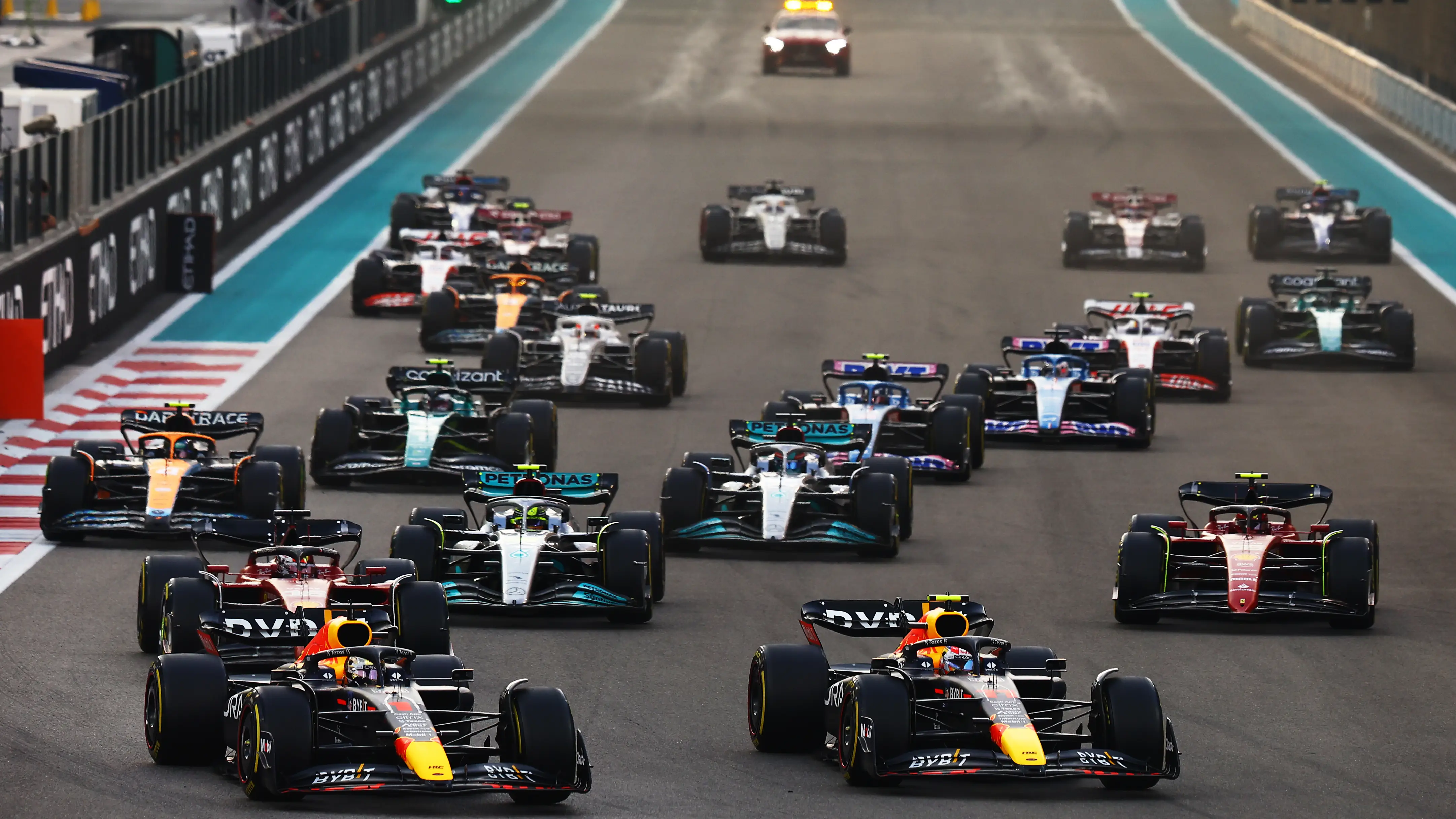 Salida del GP de Abu Dabi 2022 Salida del GP de Abu Dabi 2022