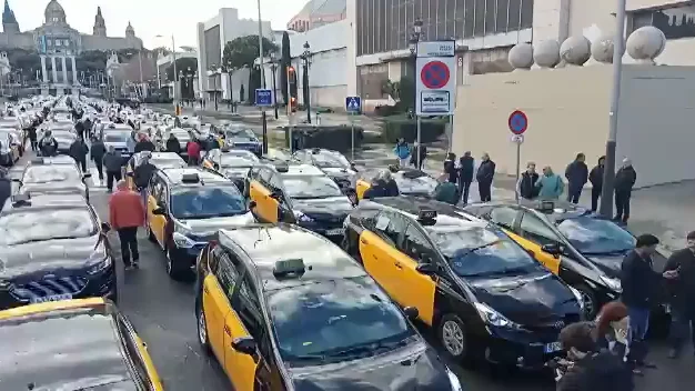 Huelga de los taxistas de Barcelona Huelga de los taxistas de Barcelona