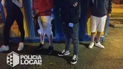 Los cuatro menores detenidos Los cuatro menores detenidos