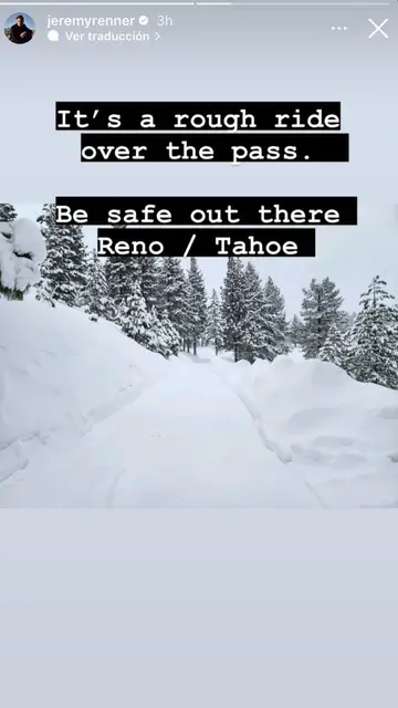 Jeremy Renner en Instagram Stories Jeremy Renner en Instagram Stories