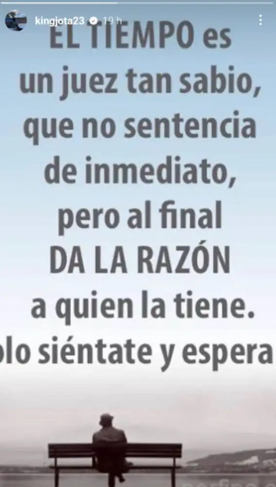 El reflexivo mensaje que Jota Peleteiro ha compartido