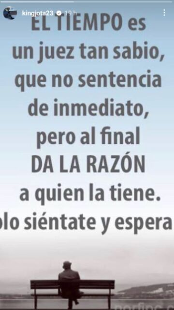 El reflexivo mensaje que Jota Peleteiro ha compartido