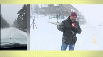 La experiencia de un reportero de Espejo Público al poner cadenas para la nieve en su vehículo por primera vez