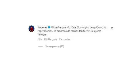 Mensaje Fran Perea Mensaje Fran Perea