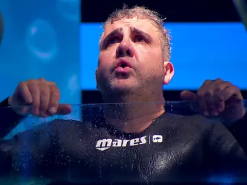 Las lágrimas de Florentino Fernández tras su Apnea Las lágrimas de Florentino Fernández tras su Apnea