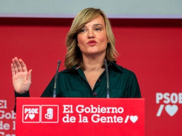 La portavoz del Comité Electoral del PSOE, Pilar Alegría