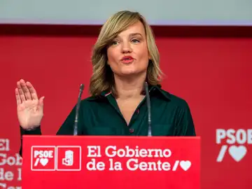 La portavoz del Comité Electoral del PSOE, Pilar Alegría La portavoz del Comité Electoral del PSOE, Pilar Alegría