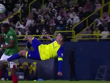 El intento de chilena de Cristiano con el Al-Nassr El intento de chilena de Cristiano con el Al-Nassr