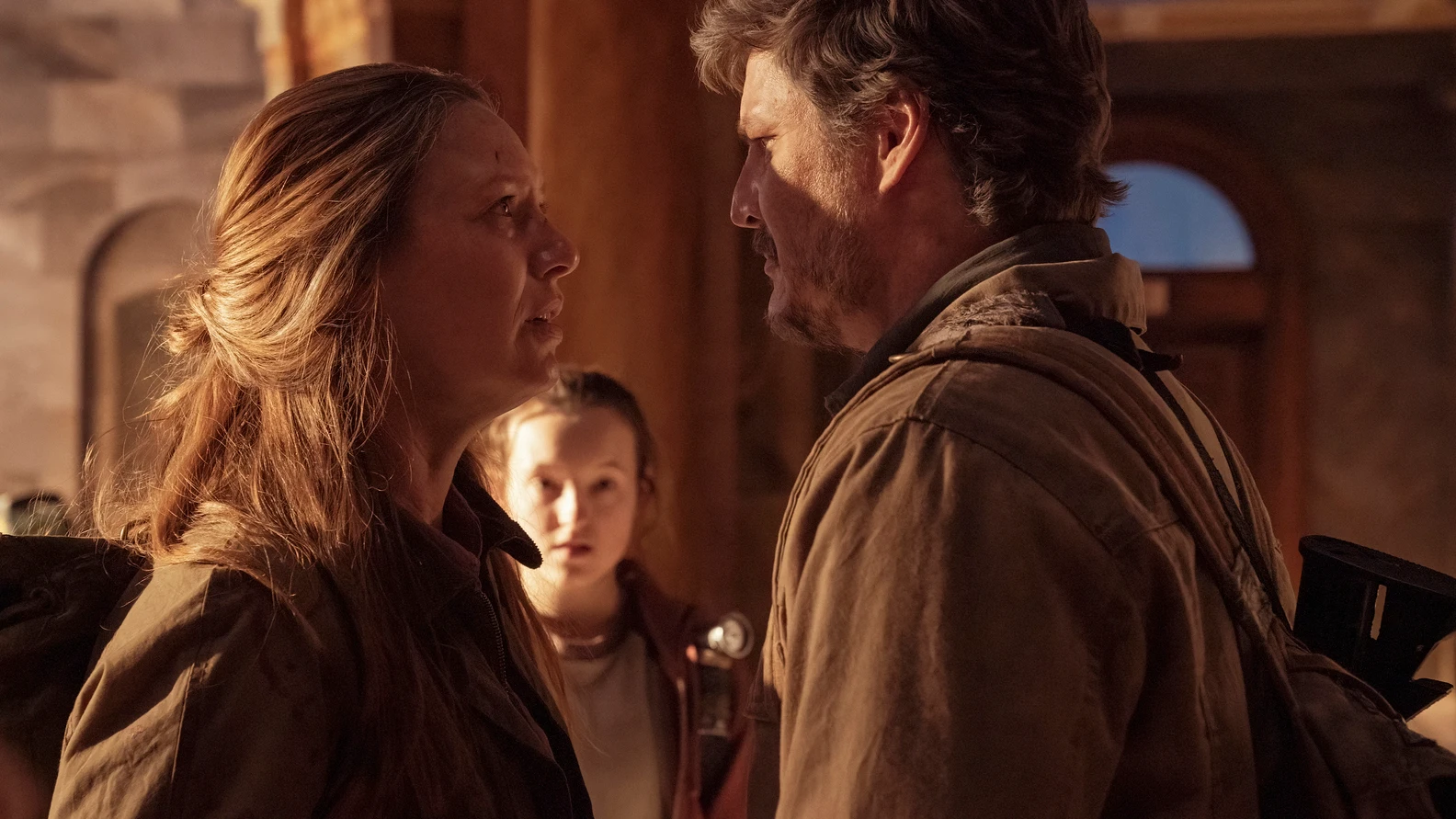 Anna Torv, Bella Ramsey y Pedro Pascal en 'The Last of Us' Anna Torv, Bella Ramsey y Pedro Pascal en 'The Last of Us'