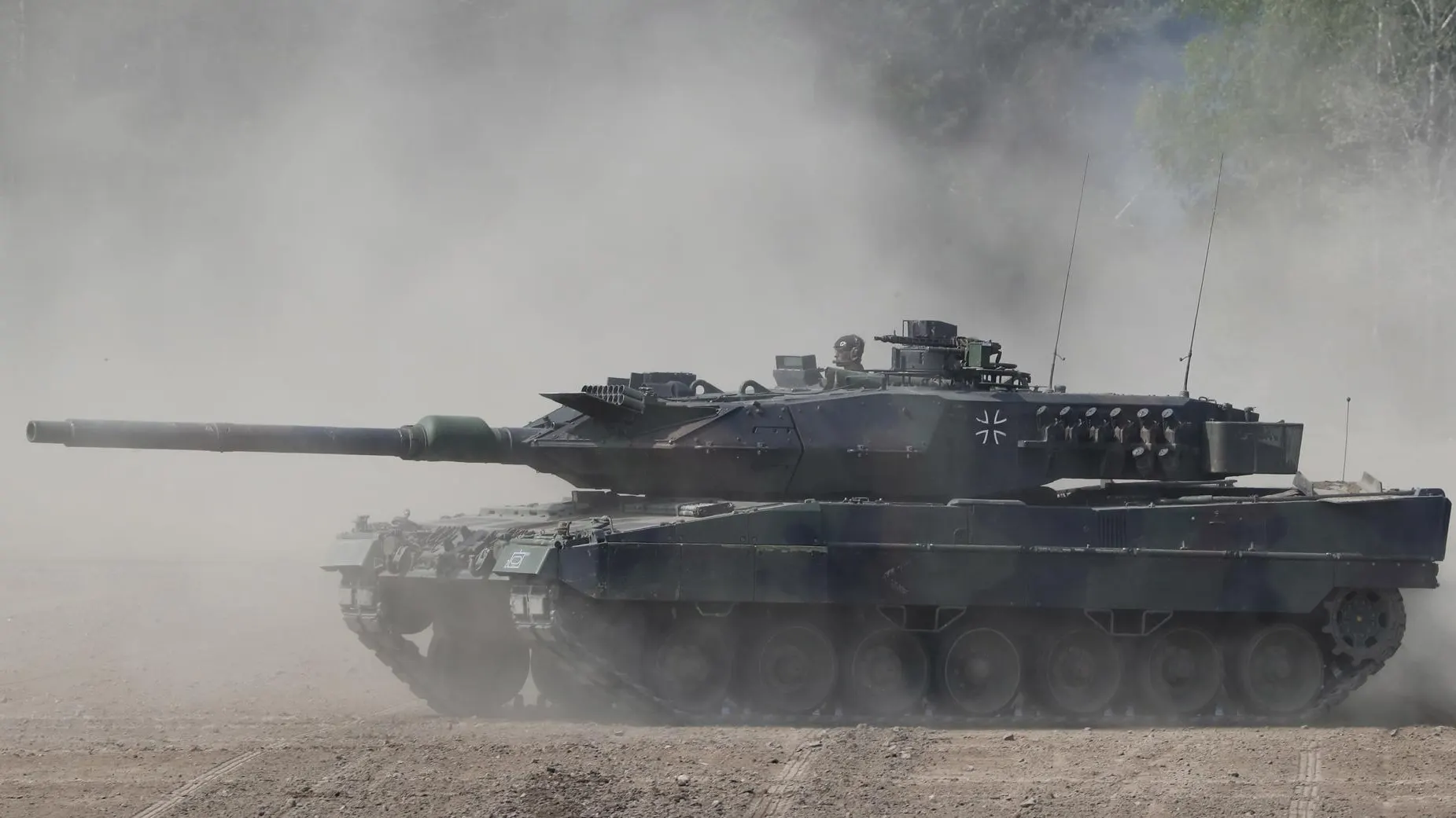 Un tanque Leopard 2 Un tanque Leopard 2
