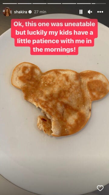 Las originales tortitas que Shakira le ha preparado a sus hijos