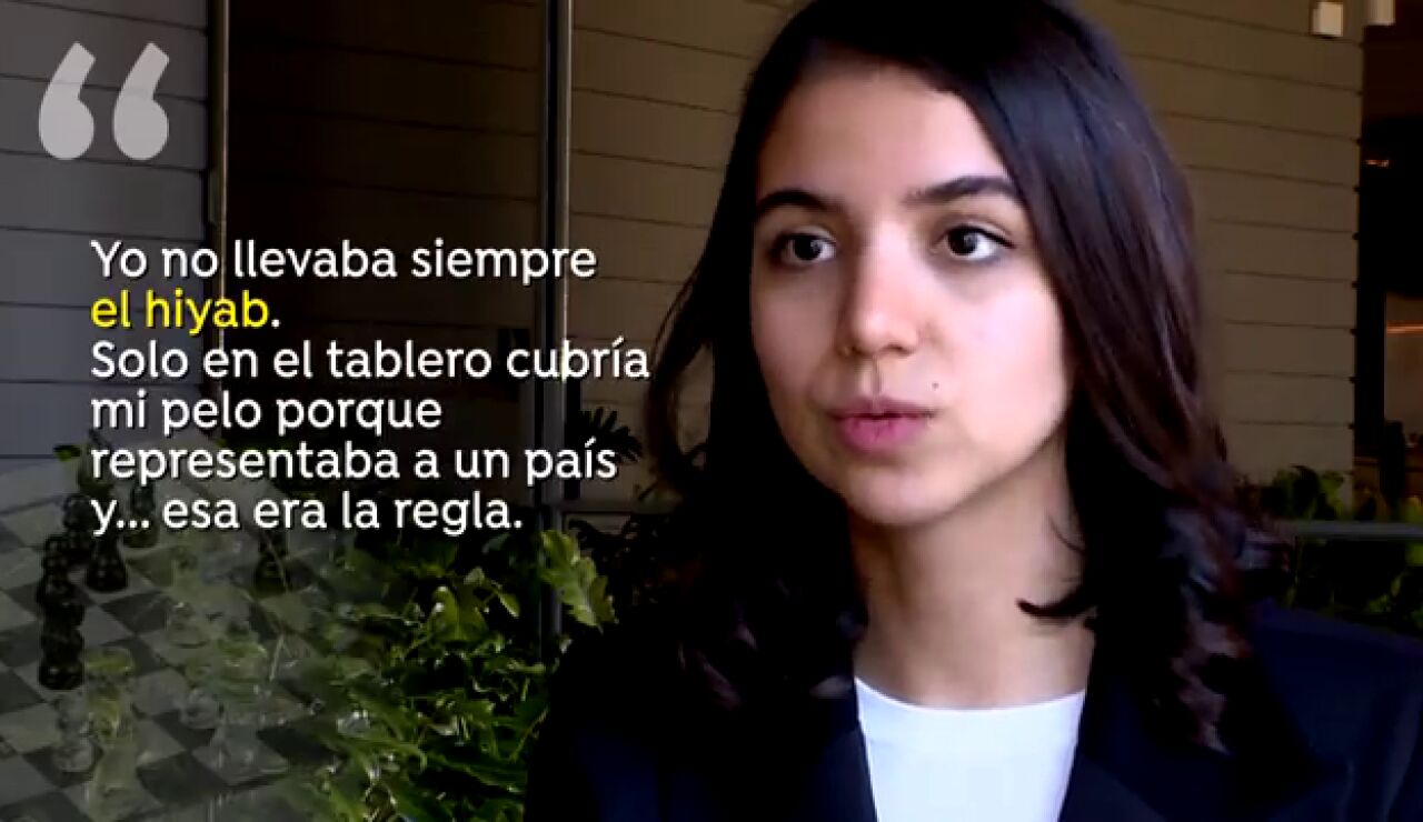 La ajedrecista Sara Khadem habla con Antena 3 Deportes: "Decidí no llevar el hiyab porque no me sentía bien"