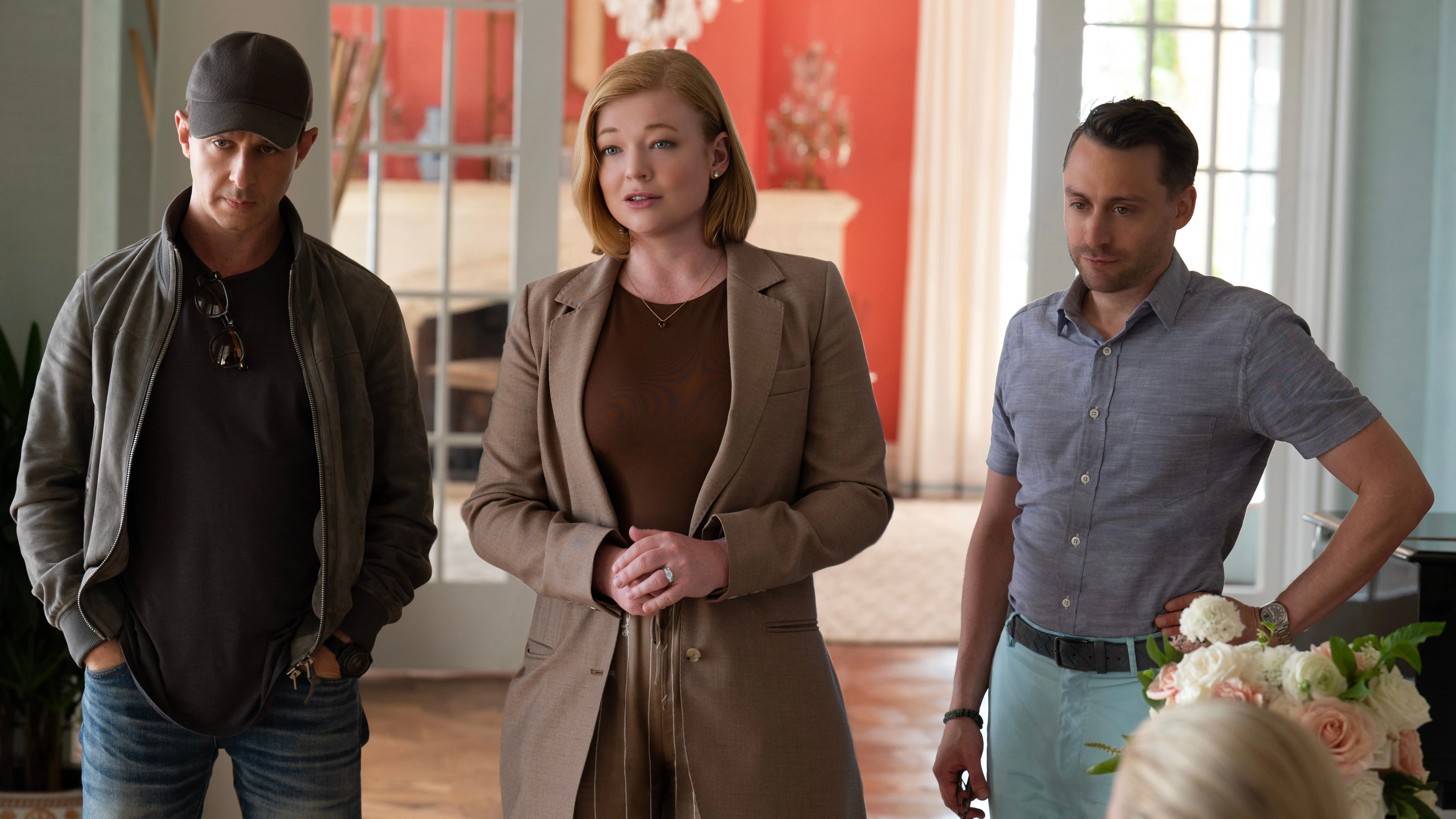 Brian Cox, Jeremy Strong, Sarah Snook, Kieran Culkin en la temporada 4 de 'succession'