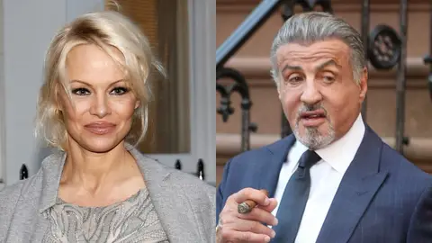Pamela Anderson y Sylvester Stallone Pamela Anderson y Sylvester Stallone