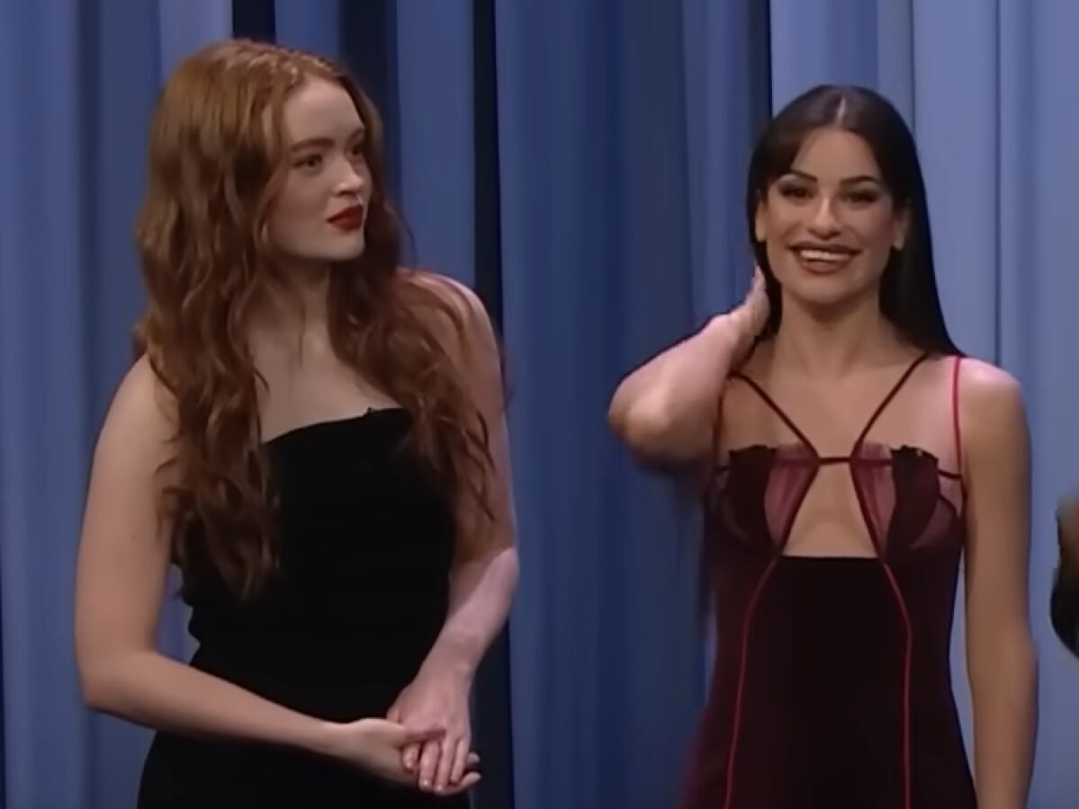 El feo de Lea Michele en directo a Sadie Sink al apartarla deliberadamente y quitarle el sitio en este v deo viral