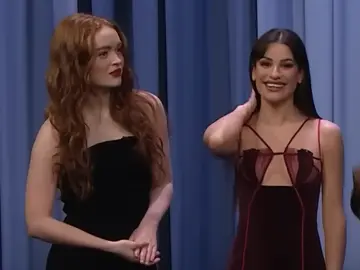 Sadie Sink y Lea Michele en 'The Tonight Show' Sadie Sink y Lea Michele en 'The Tonight Show'