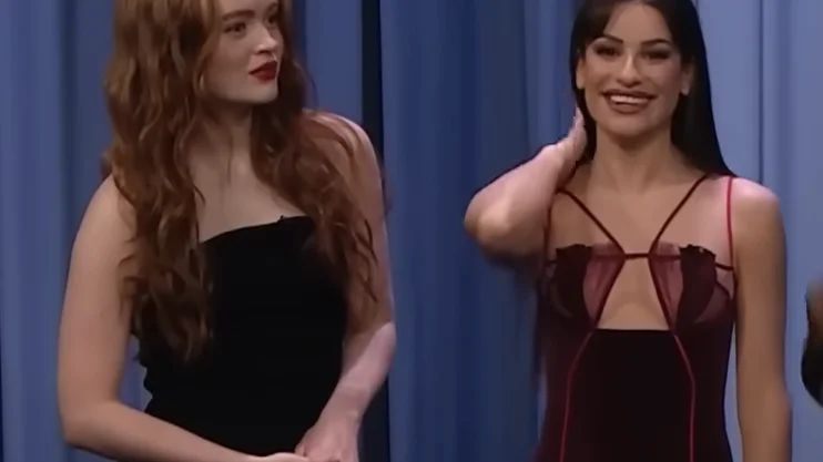 Sadie Sink y Lea Michele en 'The Tonight Show' Sadie Sink y Lea Michele en 'The Tonight Show'