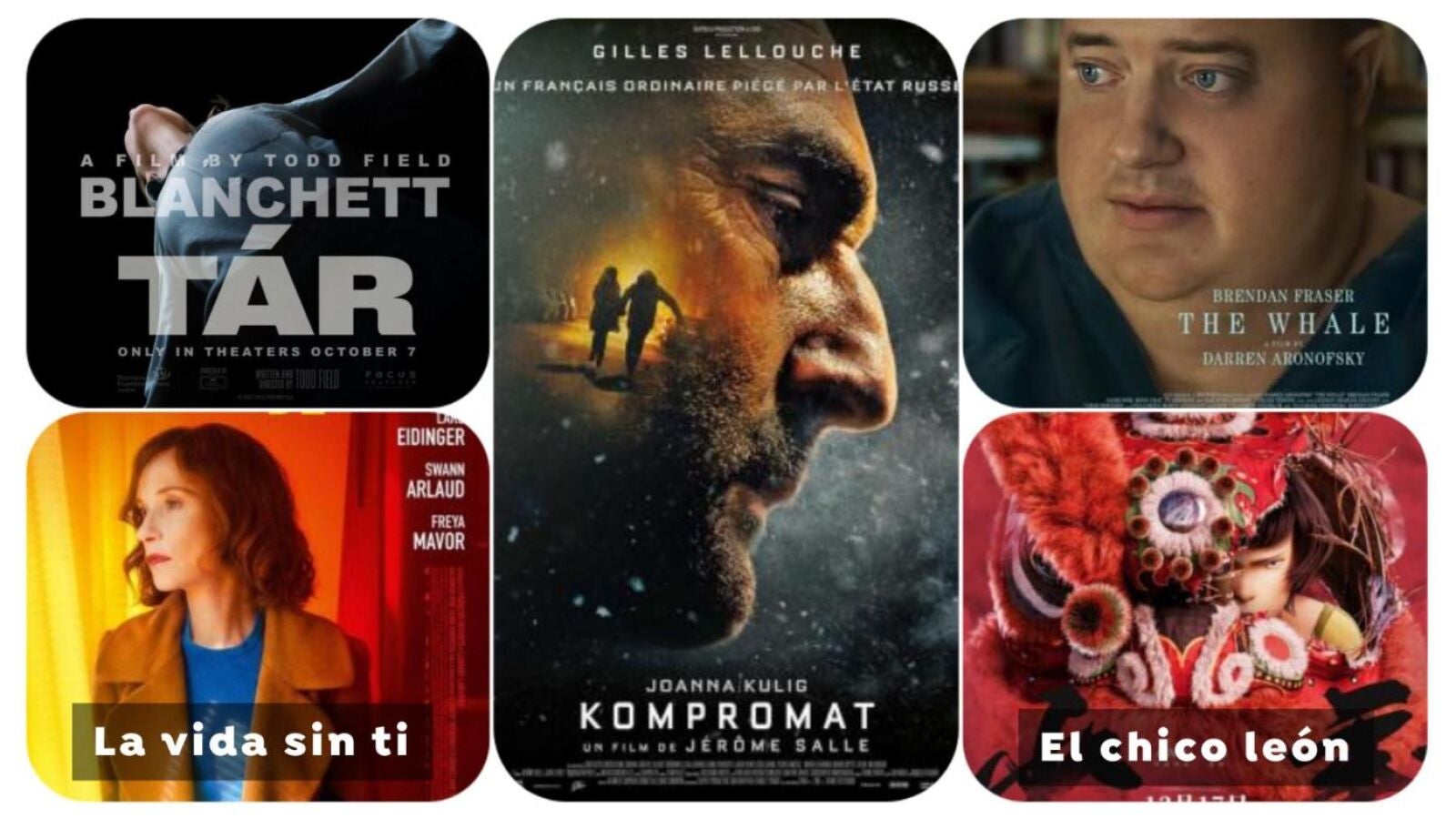 Cartelera de cine: 'Tár', con Cate Blanchett, y 'La ballena. The Whale', con Brendan Fraser, estrenos de Oscars para este viernes 27 de enero