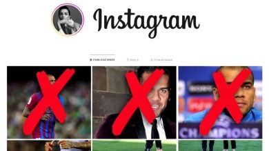 La mujer de Dani Alves elimina las imágenes de Instagram con el futbolista después de haberle defendido