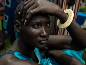 Mujer joven de Sudán del Sur