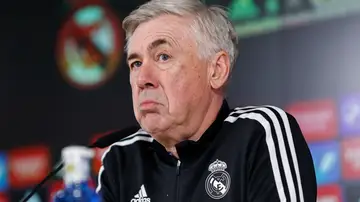 Carlo Ancelotti en rueda de prensa Carlo Ancelotti en rueda de prensa