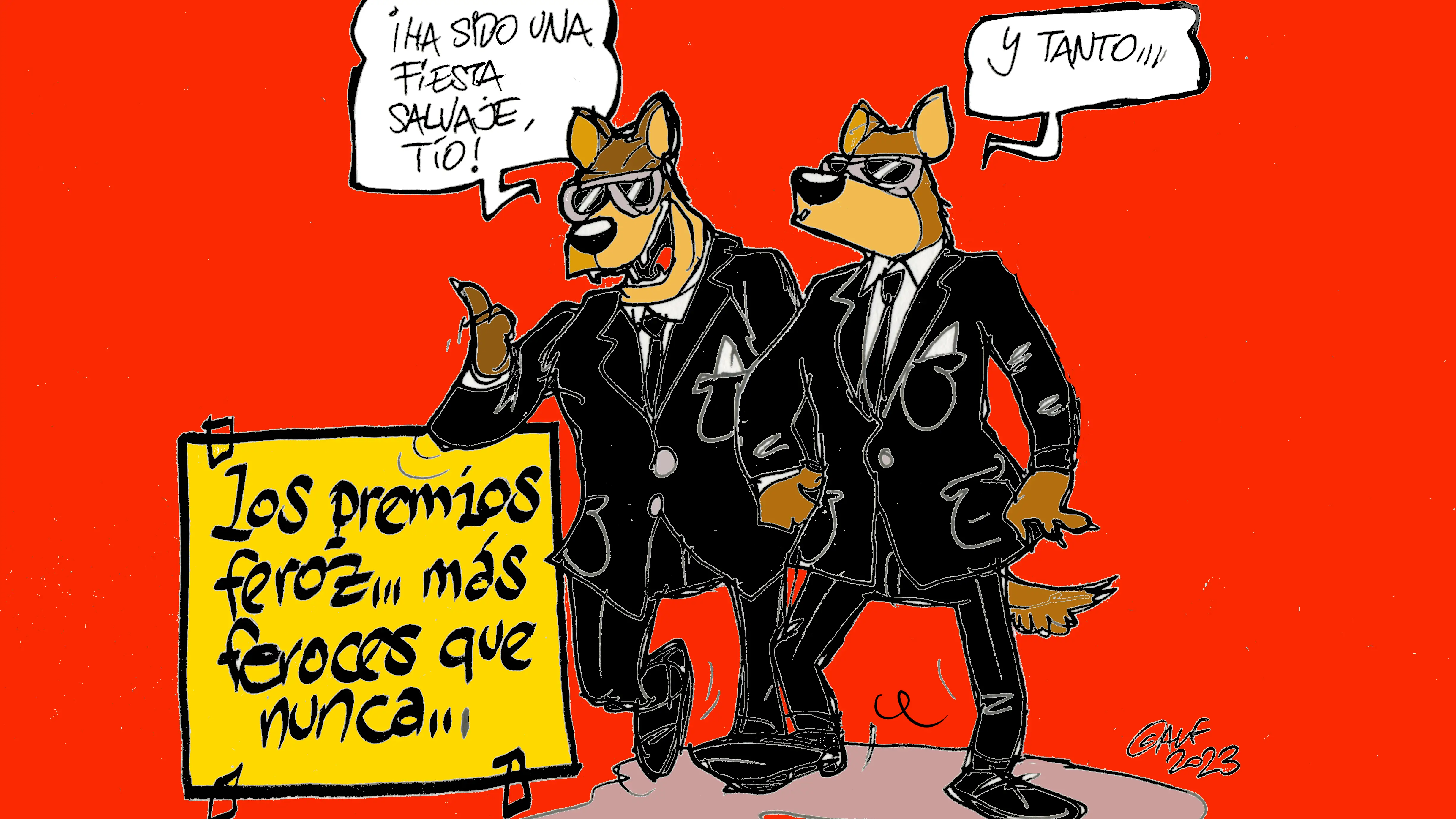 Las presuntas agresiones sexuales en los Premios Feroz, en la viñeta gráfica de Alfredo Boto Las presuntas agresiones sexuales en los Premios Feroz, en la viñeta gráfica de Alfredo Boto
