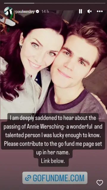 Paul Wesley se despide de Annie Wersching Paul Wesley se despide de Annie Wersching