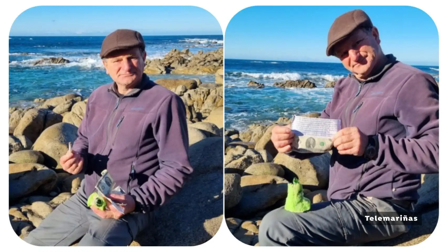 Las cenizas de un surfista navegan desde Florida hasta Oia en Galicia Las cenizas de un surfista navegan desde Florida hasta Oia en Galicia