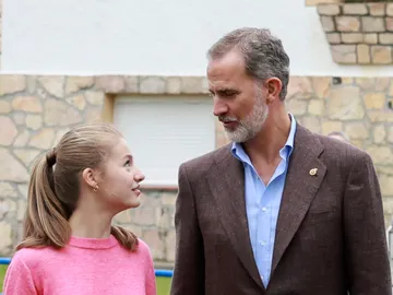 El rey Felipe VI y su hija, la princesa Leonor El rey Felipe VI y su hija, la princesa Leonor