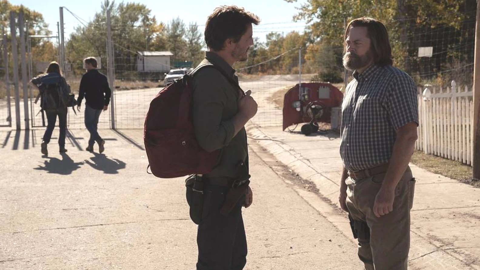 Pedro Pascal y Nick Offerman como Joel y Bill en 'The Last of Us' Pedro Pascal y Nick Offerman como Joel y Bill en 'The Last of Us'
