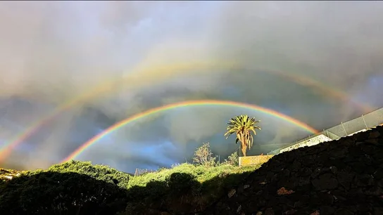 Doble arcoiris en la isla de La Palma Doble arcoiris en la isla de La Palma