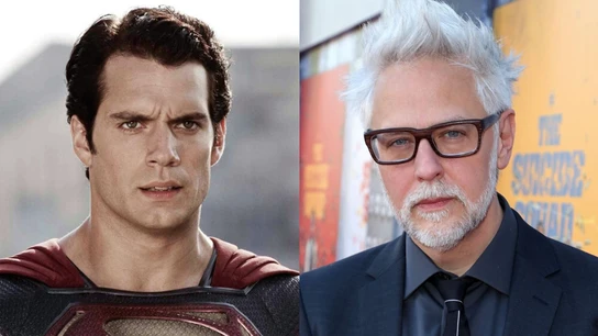 Henry Cavill y James Gunn Henry Cavill y James Gunn