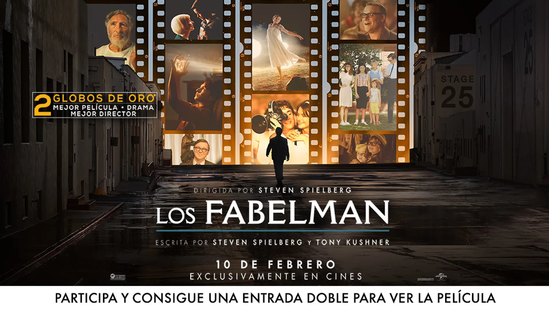 CONCURSO: Consigue una entrada doble para ver en cines &#39;Los Fabelman&#39;, lo nuevo de Spielberg nominada a 7 Oscar