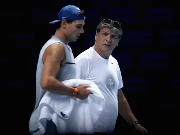 Toni Nadal y Rafa Nadal en las ATP Finals de 2017 Toni Nadal y Rafa Nadal en las ATP Finals de 2017
