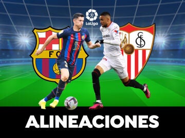 Alineación del Barcelona hoy ante el Sevilla en el partido de LaLiga
