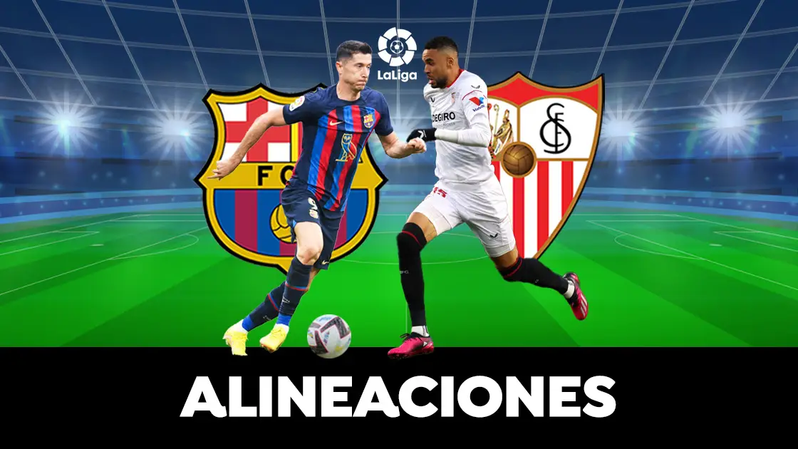 Alineación del Barcelona hoy ante el Sevilla en el partido de LaLiga Alineación del Barcelona hoy ante el Sevilla en el partido de LaLiga