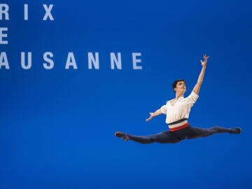 Millán de Benito actuando en el certamen de ballet de Prix de Lausanne (Suiza)