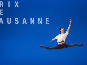 Millán de Benito actuando en el certamen de ballet de Prix de Lausanne (Suiza) Millán de Benito actuando en el certamen de ballet de Prix de Lausanne (Suiza)