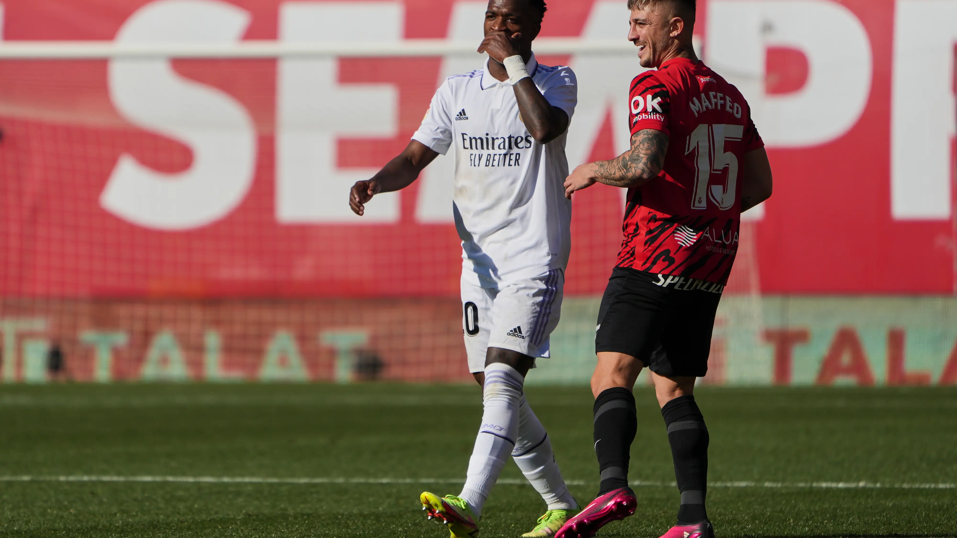 Vinícius y Maffeo, en un Mallorca - Real Madrid Vinícius y Maffeo, en un Mallorca - Real Madrid
