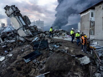 Edificio destruido en Hatay