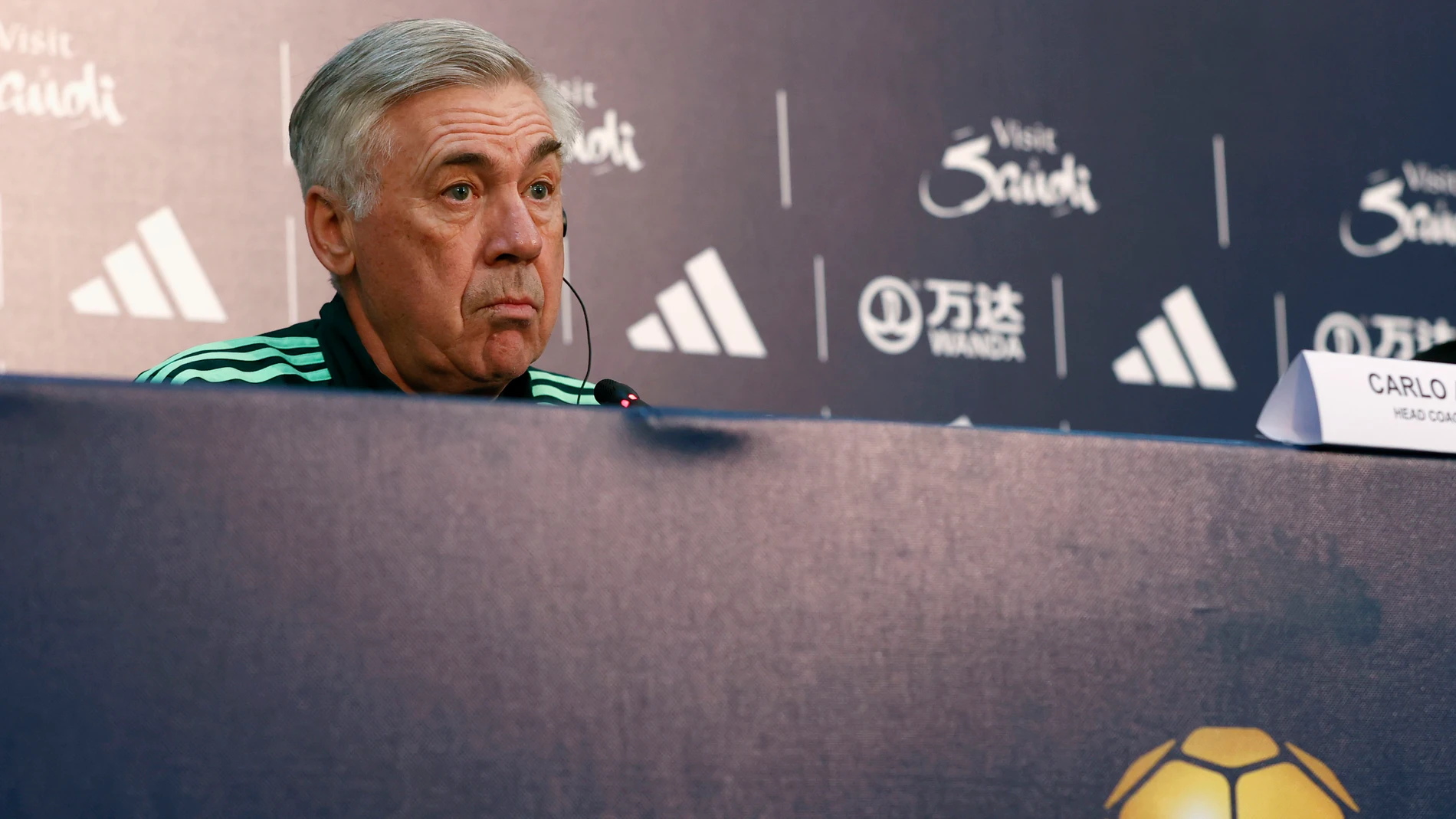 Carlo Ancelotti, en la rueda de prensa previa al Mundial de Clubes