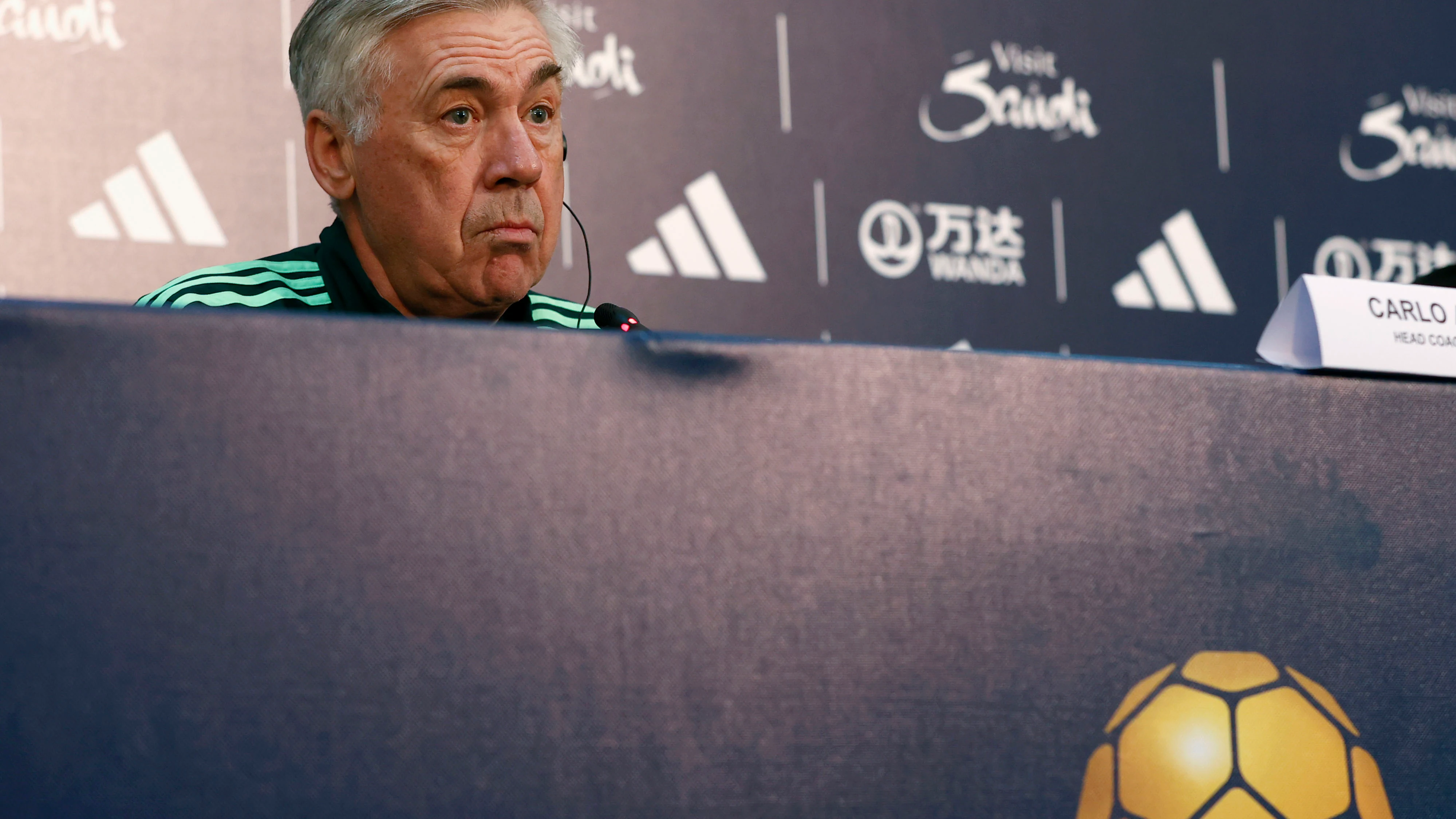 Carlo Ancelotti, en la rueda de prensa previa al Mundial de Clubes