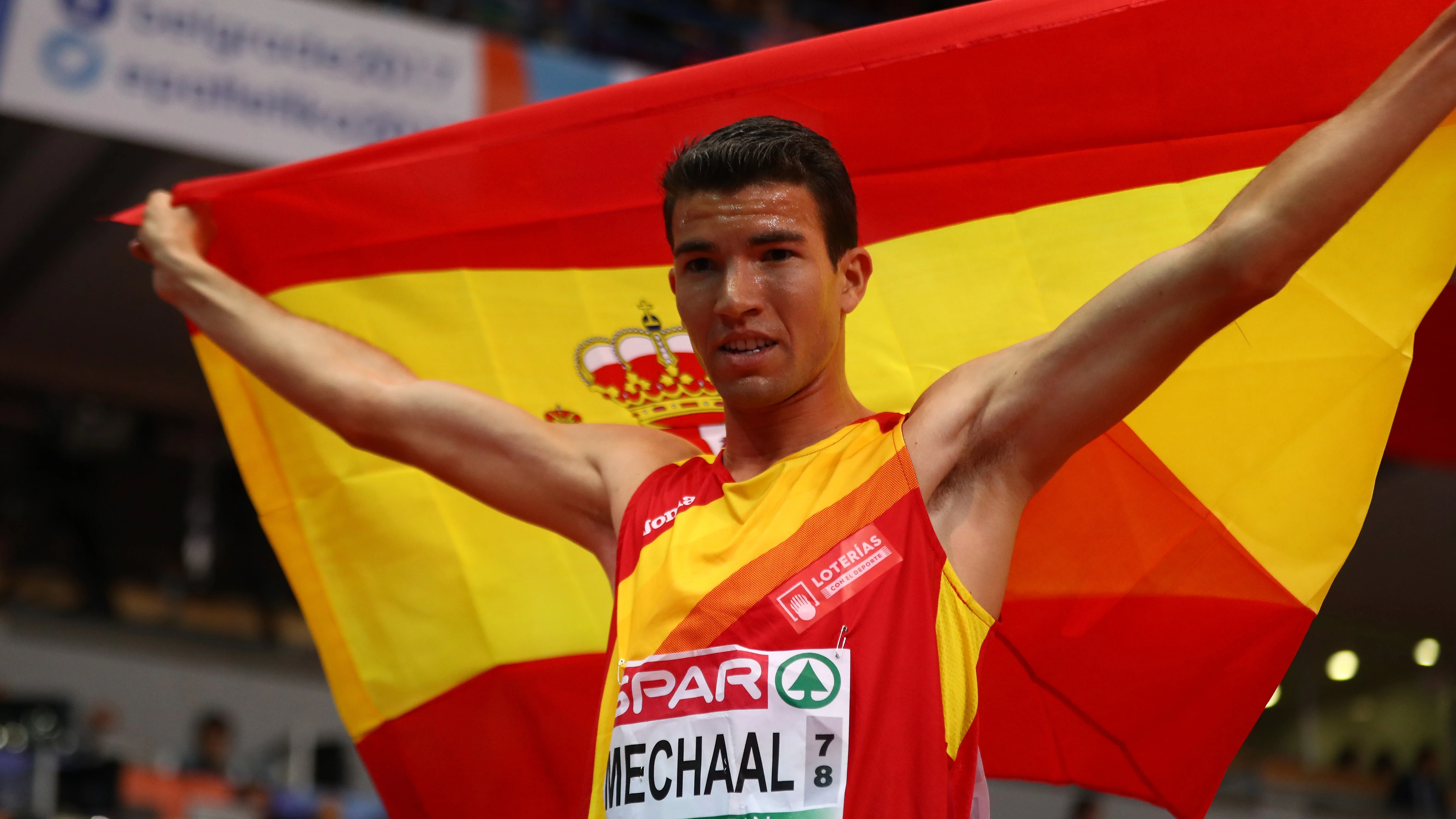 El atleta Adel Mechaal El atleta Adel Mechaal