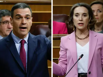 Pedro Sánchez y Cuca Gamarra Pedro Sánchez y Cuca Gamarra