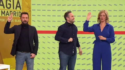 Truco de magia en Espejo Público. Truco de magia en Espejo Público.