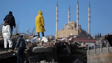 Supervivientes del terremoto en Turquía
