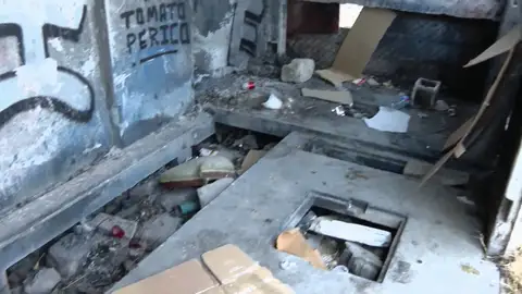 Casetilla en un descampado en Sevilla Casetilla en un descampado en Sevilla