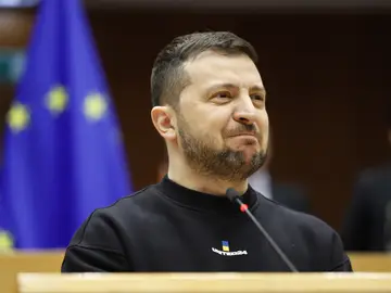 Zelenski, en la Eurocámara "Para Ucrania Europa es el camino a casa" Zelenski, en la Eurocámara "Para Ucrania Europa es el camino a casa"