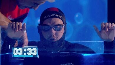 El sacrificio de Jorge Lorenzo para superar a Florentino Fernández con 3:33 minutos en la Apnea de ‘El Desafío’