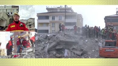 Aurelio Soto, portavoz de la UME, explica cómo buscan supervivientes del terremoto de Turquía: 